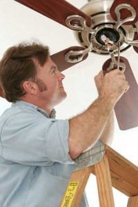 des moines handyman installing a ceiling fan