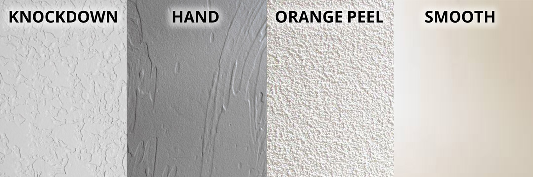 Drywall textures for ceiling and wall repair